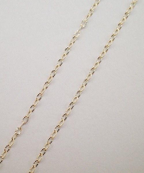 ISOLATION（アイソレーション）の「【ISOLATION / アイソレーション】 K10YG Petal chain Necklace / ペタルチェーンネックレス（ネックレス・レディース・ゴールド・40cm）」の9枚目の写真