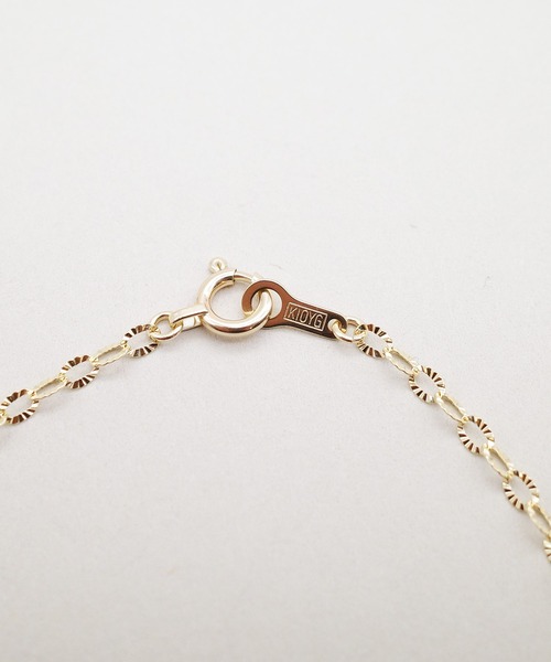 ISOLATION（アイソレーション）の「【ISOLATION / アイソレーション】 K10YG Petal chain Necklace / ペタルチェーンネックレス（ネックレス・レディース・ゴールド・40cm）」の8枚目の写真