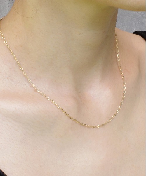 ISOLATION（アイソレーション）の「【ISOLATION / アイソレーション】 K10YG Petal chain Necklace / ペタルチェーンネックレス（ネックレス・レディース・ゴールド・40cm）」の2枚目の写真