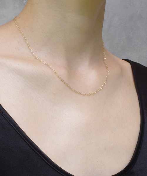 ISOLATION（アイソレーション）の「【ISOLATION / アイソレーション】 K10YG Petal chain Necklace / ペタルチェーンネックレス（ネックレス・レディース・ゴールド・40cm）」の5枚目の写真