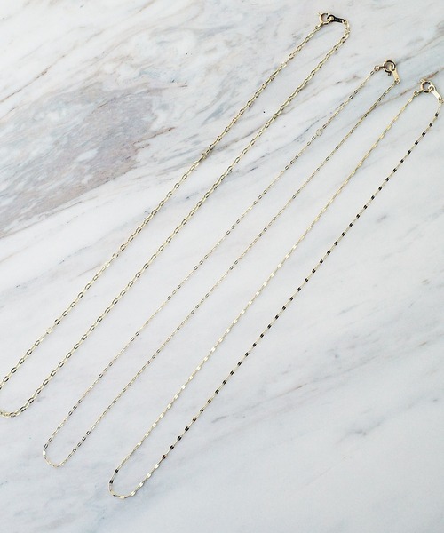 ISOLATION（アイソレーション）の「【ISOLATION / アイソレーション】 K10YG Petal chain Necklace / ペタルチェーンネックレス（ネックレス・レディース・ゴールド・40cm）」の12枚目の写真