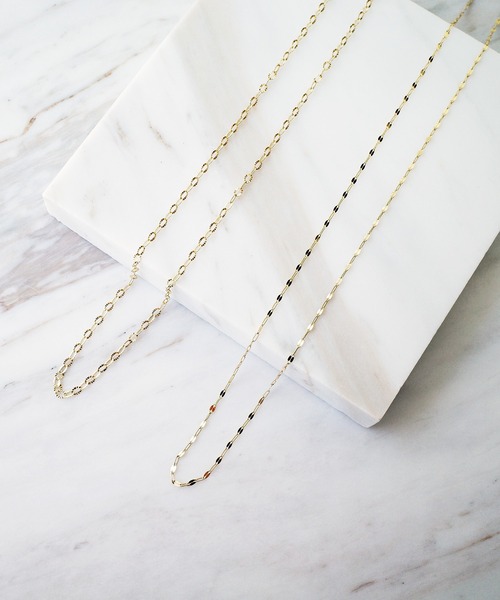 ISOLATION（アイソレーション）の「【ISOLATION / アイソレーション】 K10YG Petal chain Necklace / ペタルチェーンネックレス（ネックレス・レディース・ゴールド・40cm）」の13枚目の写真