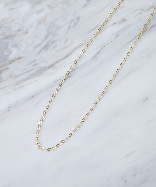 ISOLATION（アイソレーション）の「【ISOLATION / アイソレーション】 K10YG Petal chain Necklace / ペタルチェーンネックレス（ネックレス・レディース・ゴールド・40cm）」の19枚目の写真