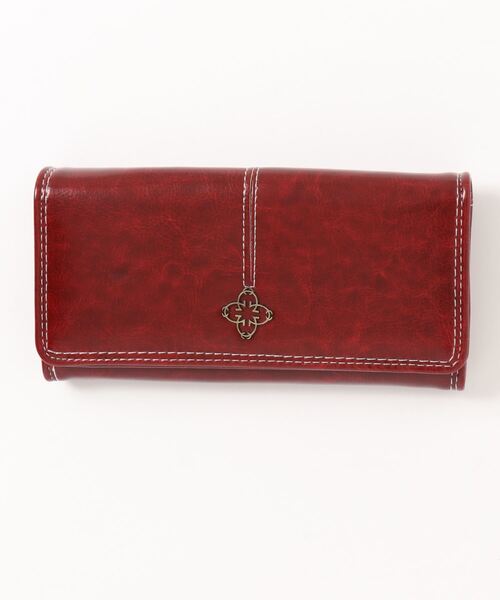 STYLEBLOCK（スタイルブロック）の「レザータッチ長財布（財布・レディース・ワインレッド/ブラック/キャメル/ブルー・FREE）」の8枚目の写真