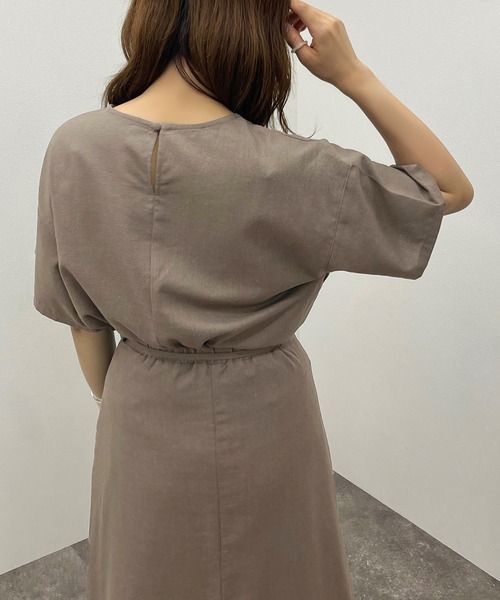 apres jour mignon(アプレジュールミニョン)の「リネン混トップス【ZOZOTOWN限定アイテム】(シャツ/ブラウス・レディース・チャコールグレー/ピンクベージュ・フリー/X-LARGE)」の14枚目の写真