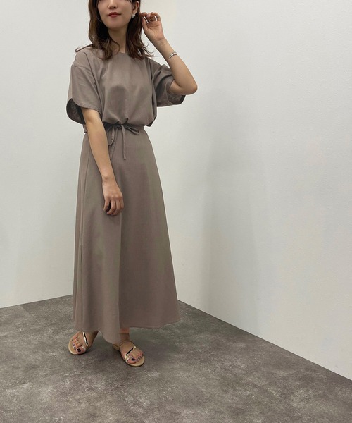 apres jour mignon(アプレジュールミニョン)の「リネン混トップス【ZOZOTOWN限定アイテム】(シャツ/ブラウス・レディース・チャコールグレー/ピンクベージュ・フリー/X-LARGE)」の15枚目の写真