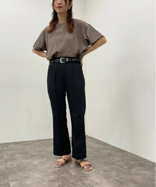 apres jour mignon(アプレジュールミニョン)の「リネン混トップス【ZOZOTOWN限定アイテム】(シャツ/ブラウス・レディース・チャコールグレー/ピンクベージュ・フリー/X-LARGE)」の6枚目の写真