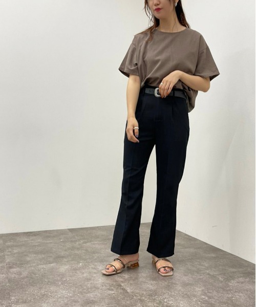 apres jour mignon(アプレジュールミニョン)の「リネン混トップス【ZOZOTOWN限定アイテム】(シャツ/ブラウス・レディース・チャコールグレー/ピンクベージュ・フリー/X-LARGE)」の7枚目の写真