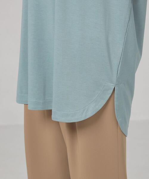 closet story(クローゼットストーリー)の「<closet story> サイドスリット オーバー カットソー(Tシャツ/カットソー・レディース・ホワイト/ピンク/ライム/モカ・FREE)」の11枚目の写真