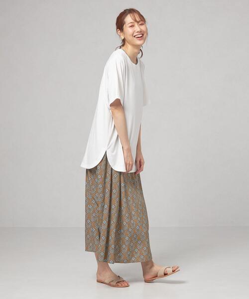 closet story(クローゼットストーリー)の「<closet story> サイドスリット オーバー カットソー(Tシャツ/カットソー・レディース・ホワイト/ピンク/ライム/モカ・FREE)」の17枚目の写真