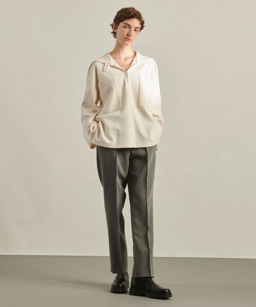 JOSEPH STUDIO（ジョゼフストゥディオ）の「ブークレジャージー フーディートップス（パーカー・レディース・アイボリー系/ワイン系・SMALL/MEDIUM/LARGE）」の9枚目の写真