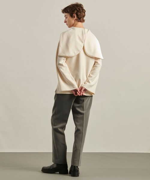 JOSEPH STUDIO（ジョゼフストゥディオ）の「ブークレジャージー フーディートップス（パーカー・レディース・アイボリー系/ワイン系・SMALL/MEDIUM/LARGE）」の10枚目の写真