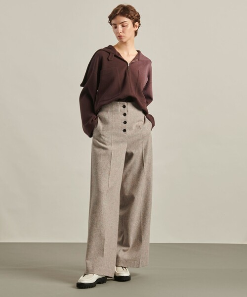 JOSEPH STUDIO（ジョゼフストゥディオ）の「ブークレジャージー フーディートップス（パーカー・レディース・アイボリー系/ワイン系・SMALL/MEDIUM/LARGE）」の11枚目の写真