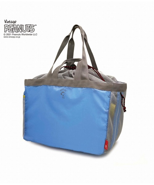 Vintage PEANUTS(ビンテージピーナッツ)の「ルートート/SNOOPY スヌーピー 折りたたみ 軽量 大容量 エコバッグ IP.GRD.トランシェ.Peanuts-6S(トートバッグ・レディース・ブラック/サックスブルー/パープル/カーキ・FREE)」の10枚目の写真