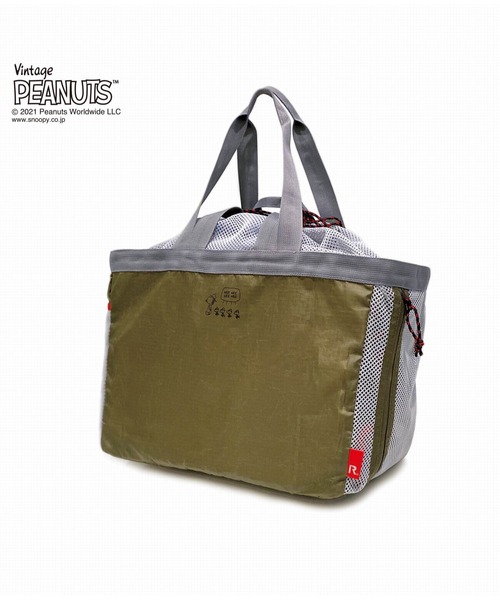 Vintage PEANUTS(ビンテージピーナッツ)の「ルートート/SNOOPY スヌーピー 折りたたみ 軽量 大容量 エコバッグ IP.GRD.トランシェ.Peanuts-6S(トートバッグ・レディース・ブラック/サックスブルー/パープル/カーキ・FREE)」の22枚目の写真
