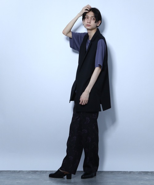 HARE(ハレ)の「ロングジレ(HARE)(ベスト・メンズ・ブラック/ベージュ・FREE)」の15枚目の写真