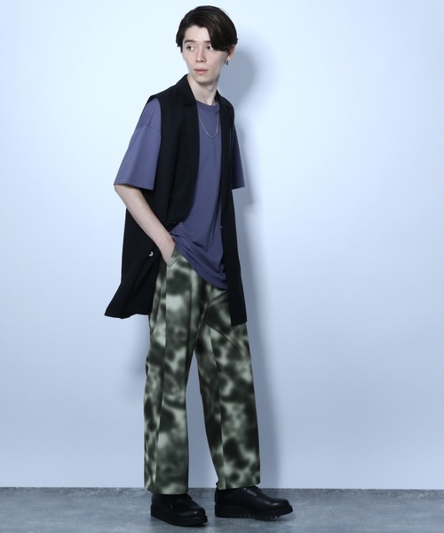 HARE(ハレ)の「ロングジレ(HARE)(ベスト・メンズ・ブラック/ベージュ・FREE)」の20枚目の写真