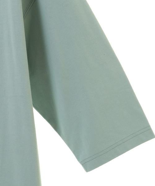 MEN'S MELROSE（メンズメルローズ）の「MASTER FRAME フットボールTシャツ（Tシャツ/カットソー・メンズ・ベージュ/ミント/ホワイト/ブラック・3/4）」の9枚目の写真