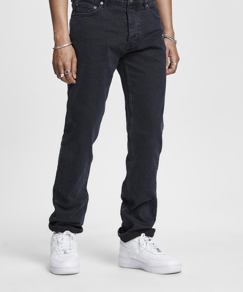 定価34100円 KSUBI スビ　HAZLOW DUST デニム　ジーンズ Hazlow Mids Relaxed Straight Leg Jean - Blue Denim | Ksubi ++