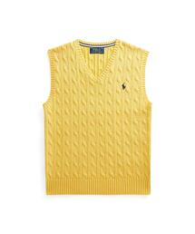 POLO RALPH LAUREN CHILDRENSWEAR（ポロ ラルフ ローレン チルドレンズウェア）の「ケーブルニット コットン セーター ベスト（ベスト・キッズ）」