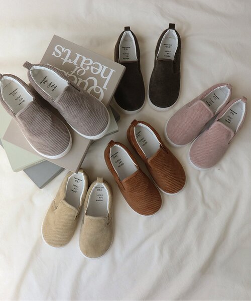 apres les cours（アプレレクール）の「バラエティスリッポン（スリッポン・キッズ・ベージュ/ブラウン/グレー/ピンク/オレンジ・15 /20/18/13/17/19/21/14/16）」の6枚目の写真