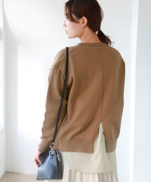 B:MING by BEAMS / バックスリット コンビ プルオーバー 21AW