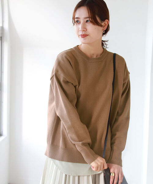 B:MING by BEAMS(ビーミングバイビームス)の「B:MING by BEAMS / バックスリット コンビ プルオーバー 21AW(ニット/セーター・レディース・ブラック系/ブラウン系/グリーン系/ネイビー系・ONE SIZE)」の11枚目の写真