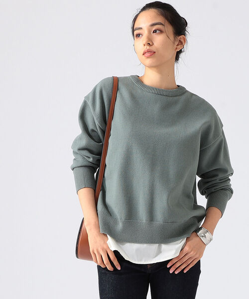 B:MING by BEAMS(ビーミングバイビームス)の「B:MING by BEAMS / バックスリット コンビ プルオーバー 21AW(ニット/セーター・レディース・ブラック系/ブラウン系/グリーン系/ネイビー系・ONE SIZE)」の17枚目の写真