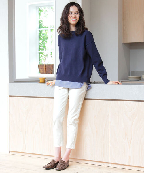 B:MING by BEAMS(ビーミングバイビームス)の「B:MING by BEAMS / バックスリット コンビ プルオーバー 21AW(ニット/セーター・レディース・ブラック系/ブラウン系/グリーン系/ネイビー系・ONE SIZE)」の10枚目の写真
