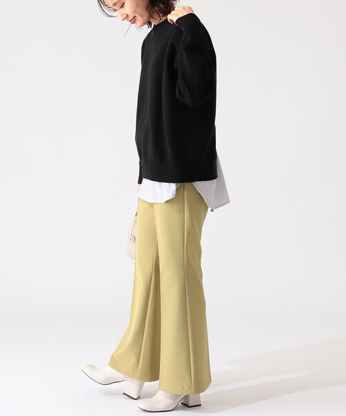 B:MING by BEAMS(ビーミングバイビームス)の「B:MING by BEAMS / バックスリット コンビ プルオーバー 21AW(ニット/セーター・レディース・ブラック系/ブラウン系/グリーン系/ネイビー系・ONE SIZE)」の8枚目の写真