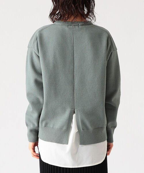 B:MING by BEAMS(ビーミングバイビームス)の「B:MING by BEAMS / バックスリット コンビ プルオーバー 21AW(ニット/セーター・レディース・ブラック系/ブラウン系/グリーン系/ネイビー系・ONE SIZE)」の20枚目の写真
