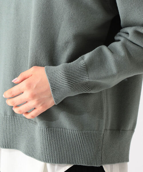 B:MING by BEAMS(ビーミングバイビームス)の「B:MING by BEAMS / バックスリット コンビ プルオーバー 21AW(ニット/セーター・レディース・ブラック系/ブラウン系/グリーン系/ネイビー系・ONE SIZE)」の22枚目の写真