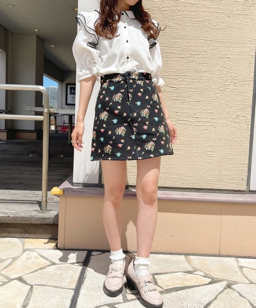 apres jour(アプレジュール)の「台形ゴブランスカート【ZOZOTOWN限定アイテム】(スカート・レディース・ブラック系その他/アイボリー・X-LARGE/フリー)」の20枚目の写真