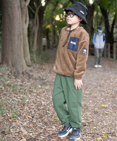 LOGOS(ロゴス)の「【30】〔LOGOS/ロゴス〕ボアフリース クルー(スウェット・キッズ・ダークグレー/モカ/ダークブルー・130/140/150/160)」の14枚目の写真