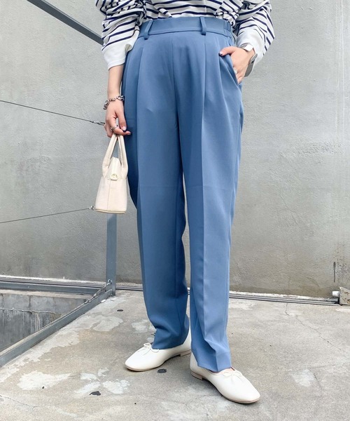 Ciaopanic Typy チャオパニックティピー の Zozotown限定 センタープレスカラースラックスパンツ スラックス Wear