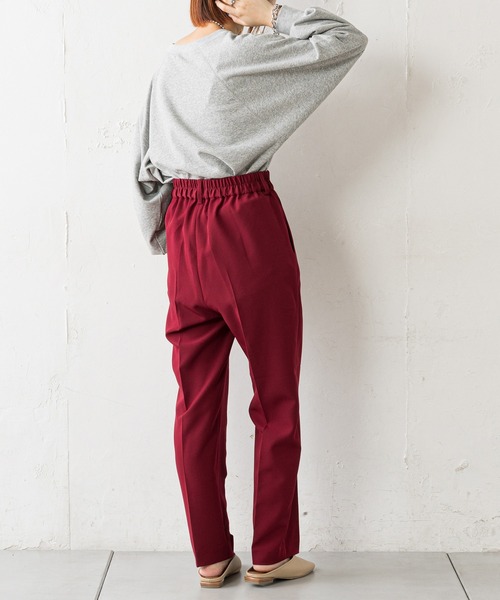 CIAOPANIC TYPY(チャオパニックティピー)の「【ZOZOTOWN限定】センタープレスカラースラックスパンツ(スラックス・レディース・ブルー/ボルドー/ブラック/グリーン/レッド・ONE SIZE)」の7枚目の写真