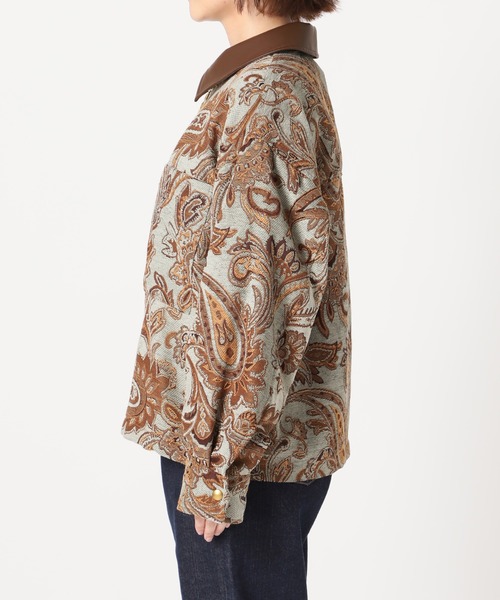 SLOBE citron.（スローブシトロン）の「SLOBE citron.ヴィンテージジャガードブルゾン◆（ブルゾン・レディース・ライトグリーン・FREE）」の16枚目の写真