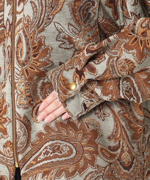 SLOBE citron.（スローブシトロン）の「SLOBE citron.ヴィンテージジャガードブルゾン◆（ブルゾン・レディース・ライトグリーン・FREE）」の13枚目の写真