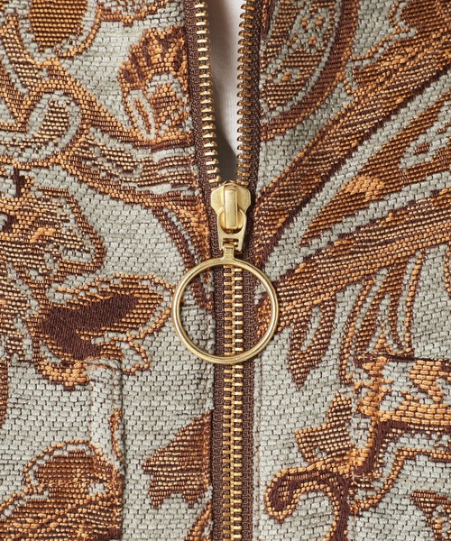 SLOBE citron.（スローブシトロン）の「SLOBE citron.ヴィンテージジャガードブルゾン◆（ブルゾン・レディース・ライトグリーン・FREE）」の7枚目の写真