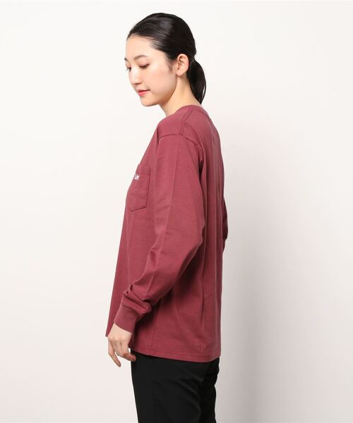 [小さいサイズ]ワンポイント刺繍ロングスリーブカットソー tシャツ 「新柄入荷」 胸刺繍ワンポイントロゴ ロングスリーブT