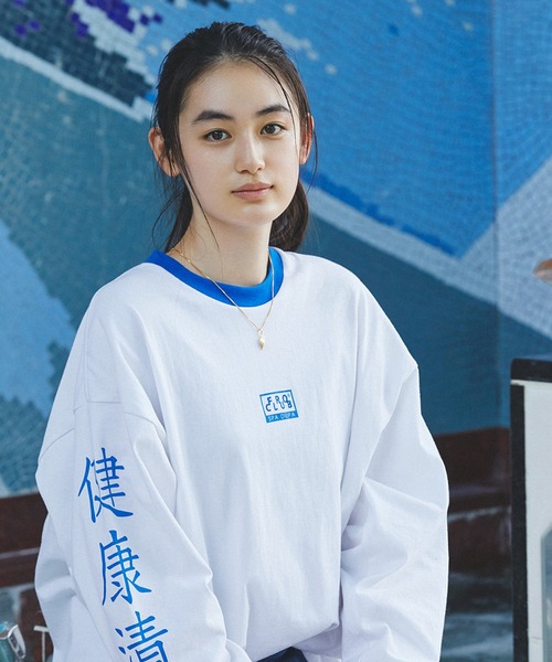 FREAK'S STORE(フリークスストア)の「FROCLUB/フロクラブ 健康清潔 ロゴ ロングスリーブ Tシャツ(Tシャツ/カットソー・メンズ・ホワイト/ブラック/その他9・MEDIUM/LARGE)」の11枚目の写真