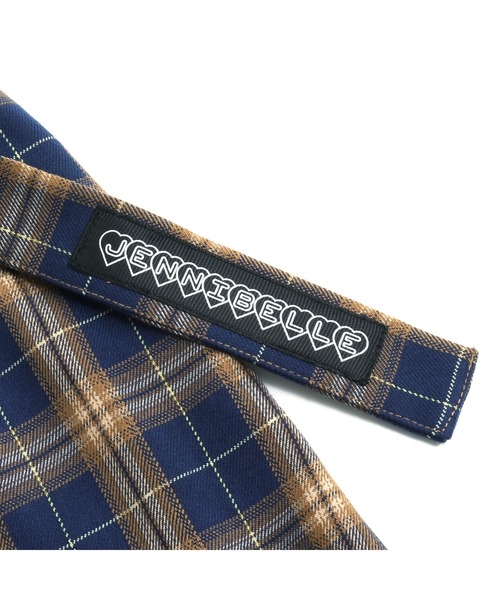 JENNI belle（ジェニィベル）の「【WEB限定】チェックラップ風スカート（スカート・キッズ・ベージュ/ネイビー・150cm/130cm/160cm/140cm）」の9枚目の写真