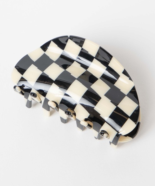 WEGO（ウィゴー）の「WEGO/チェッカーバンスクリップ（バレッタ/ヘアクリップ・レディース・ブラック/グリーン/ブルー・FREE）」の7枚目の写真