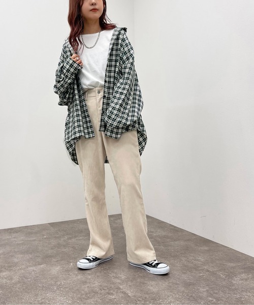 apres jour mignon（アプレジュールミニョン）の「アソートチェックルーズシャツ【ZOZOTOWN限定アイテム】（シャツ/ブラウス・レディース・ブラック/グリーン系その他/マスタード/グリーン/ブルー系その他/ブラック系その他・X-LARGE/フリー）」の12枚目の写真