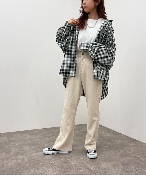 apres jour mignon（アプレジュールミニョン）の「アソートチェックルーズシャツ【ZOZOTOWN限定アイテム】（シャツ/ブラウス・レディース・ブラック/グリーン系その他/マスタード/グリーン/ブルー系その他/ブラック系その他・X-LARGE/フリー）」の13枚目の写真