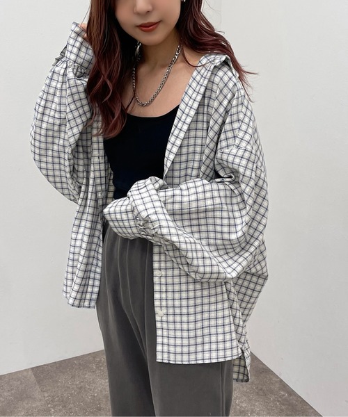 apres jour mignon（アプレジュールミニョン）の「アソートチェックルーズシャツ【ZOZOTOWN限定アイテム】（シャツ/ブラウス・レディース・ブラック/グリーン系その他/マスタード/グリーン/ブルー系その他/ブラック系その他・X-LARGE/フリー）」の17枚目の写真