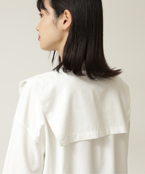 NATURAL BEAUTY BASIC（ナチュラルビューティーベーシック）の「スクエアカラーブラウス（シャツ/ブラウス・レディース・オフホワイト・MEDIUM/SMALL）」の11枚目の写真