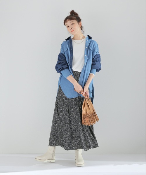 Simplicite（サンプリシテ）の「サーマルタックスリーブ プルオーバー（Tシャツ/カットソー・レディース・ホワイト/ブラック・FREE）」の6枚目の写真