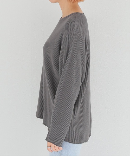 Simplicite（サンプリシテ）の「サーマルタックスリーブ プルオーバー（Tシャツ/カットソー・レディース・ホワイト/ブラック・FREE）」の17枚目の写真