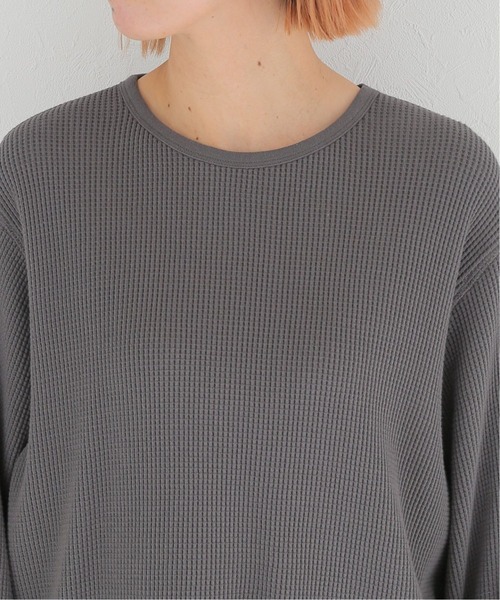 Simplicite（サンプリシテ）の「サーマルタックスリーブ プルオーバー（Tシャツ/カットソー・レディース・ホワイト/ブラック・FREE）」の13枚目の写真